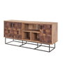 Hanah Home Quantum Medula - 750 Consola en Pino Atlántico y Negro